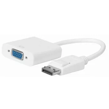 Microconnect DPVGA15CMW -videokaapeliadapteri 0,15 m VGA (D-Sub) DisplayPort valkoinen