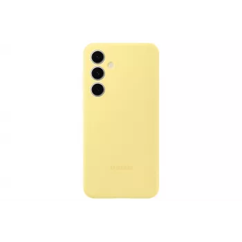 Suojakotelo Samsung Galaxy S24 FE silikonikotelo monokromaattinen keltainen