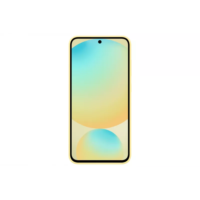 Suojakotelo Samsung Galaxy S24 FE silikonikotelo monokromaattinen keltainen