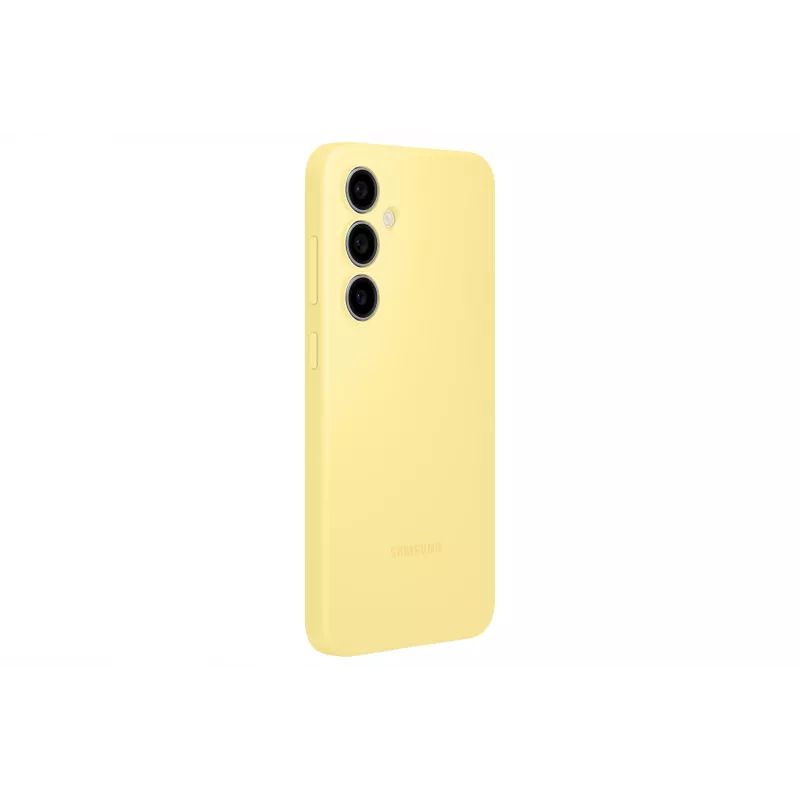 Suojakotelo Samsung Galaxy S24 FE silikonikotelo monokromaattinen keltainen