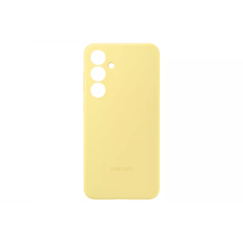 Suojakotelo Samsung Galaxy S24 FE silikonikotelo monokromaattinen keltainen