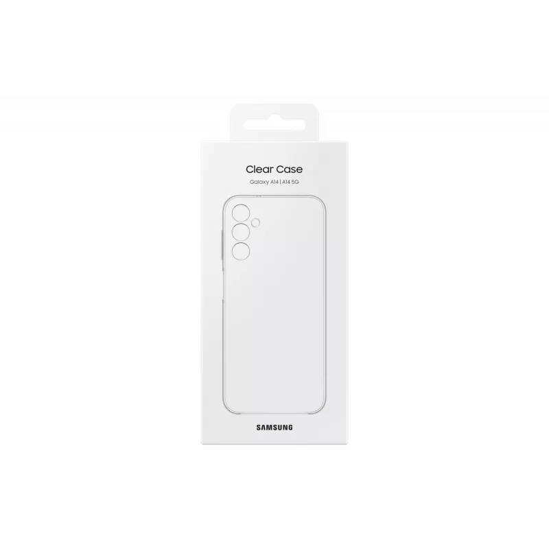 Samsung EF-QA146CTEGWW Clear Cover -suojakuori Galaxy A14 / A14 5G -puhelimille, läpinäkyvä