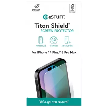 Läpinäkyvä näytönsuojakalvo eSTUFF ES501370 Apple iPhone 14 Plus iPhone 13 Pro Max naarmuuntumaton