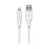 Lightning-kaapeli eSTUFF ES601170 1m USB-A 2,4A 5V valkoinen