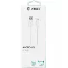 eSTUFF ES603007 USB-kaapeli USB 2.0 1 m USB-A - Micro-USB-B valkoinen
