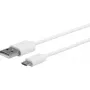 eSTUFF ES603007 USB-kaapeli USB 2.0 1 m USB-A - Micro-USB-B valkoinen