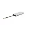 eSTUFF ES623009 USB-keskitin USB 3.2 Gen 1 (3.1 Gen 1) Type-C 5000 Mbit/s harmaa
