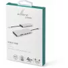 eSTUFF ES623009 USB-keskitin USB 3.2 Gen 1 (3.1 Gen 1) Type-C 5000 Mbit/s harmaa