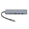 eSTUFF ES623012 kannettavan tietokoneen telakka/porttireplikaattori USB 3.2 Gen 1 (3.1 Gen 1) Type-C harmaa