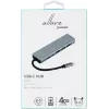 eSTUFF ES623012 kannettavan tietokoneen telakka/porttireplikaattori USB 3.2 Gen 1 (3.1 Gen 1) Type-C harmaa