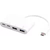 eSTUFF ES625002 USB-C-keskitin, 2 x USB-C 5 Gbps