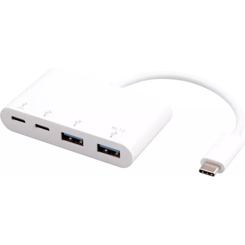 eSTUFF ES625002 USB-C-keskitin, 2 x USB-C 5 Gbps
