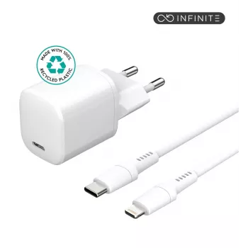Mobiililaitteen laturi eSTUFF ES637500 12V USB Type-C 1,5 m valkoinen