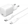 Mobiililaitteen laturi eSTUFF ES637500 12V USB Type-C 1,5 m valkoinen