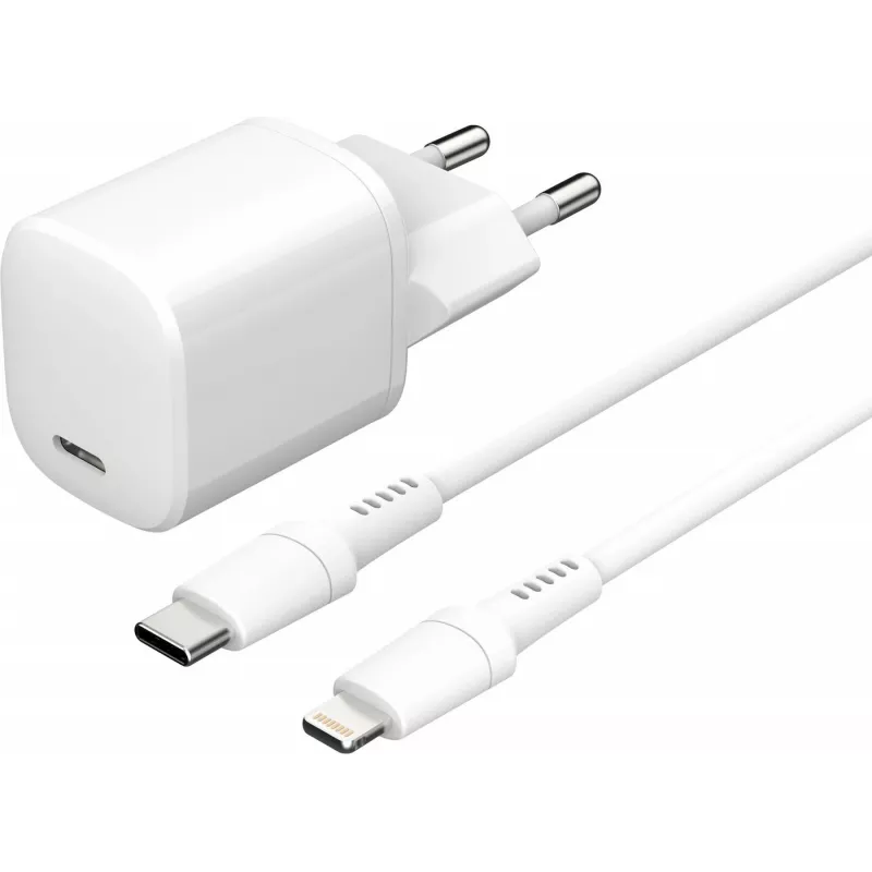 Mobiililaitteen laturi eSTUFF ES637500 12V USB Type-C 1,5 m valkoinen