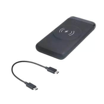 eSTUFF ES641042 varavirtalähde litiumpolymeeri (LiPo) 10000 mAh langaton lataus musta