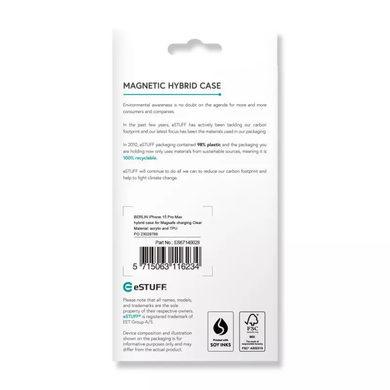 eSTUFF ES67140028 puhelinkotelo 17 cm (6,7