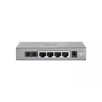 LevelOne 5-porttinen Fast Ethernet -kytkin, 1 x SC monimuotokuitu