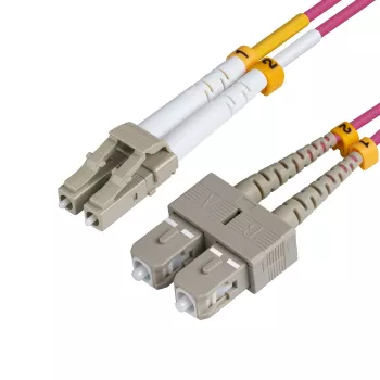 Microconnect FIB422001P InfiniBand/kuituoptinen kaapeli 1 m LC SC violetti