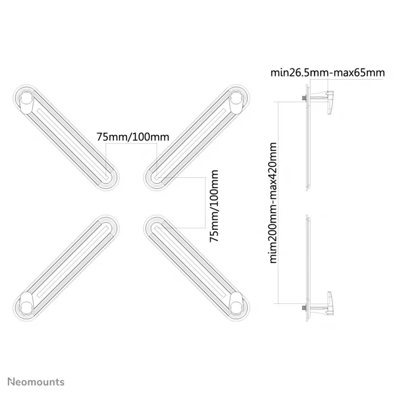 Neomounts FPMA-VESANON VESA-adapteri 13-27