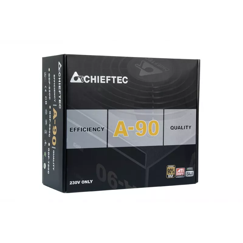 Chieftec GDP-750C virtalähde 750 W 20+4 Pin ATX PS/2 musta