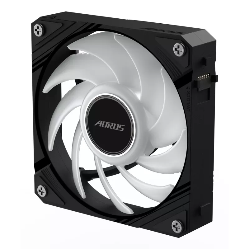 Gigabyte AORUS EZ CHAIN FAN 120 kotelotuuletin, 120 mm, musta, GP-ECFAN1201