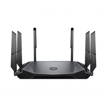 MSI RadiX AX6600 WiFi 6 Tri-Band WLAN-reititin Gigabit Ethernet Tri-Band (2,4 GHz / 5 GHz / 5 GHz) musta