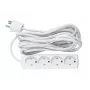 Microconnect GRU00450WDK jatkojohto 5 m 4 AC-lähtöä sisäkäyttöön valkoinen