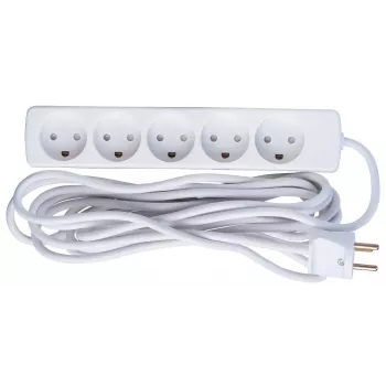 Jatkojohto Microconnect GRU0055WDK 5m 5 AC-pistorasiaa sisäkäyttöön valkoinen