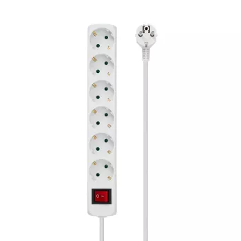 Microconnect GRU00610W jatkojohto 10 m 6 AC-pistorasiaa sisäkäyttöön valkoinen