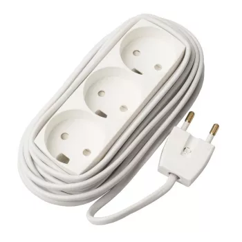 Jatkojohto Microconnect GRUELU3H050 5 m 3 AC-pistorasiaa valkoinen