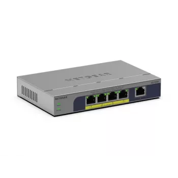 Hallitsematon 5-porttinen PoE-kytkin Netgear GS105P 1Gb Ethernet Power over Ethernet (GS105P-300EUS)