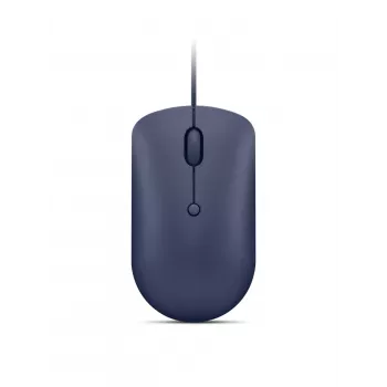 Langallinen optinen USB-C-hiiri Lenovo GY51D20878, molempikätinen, 2400 DPI, 4 painiketta, sininen