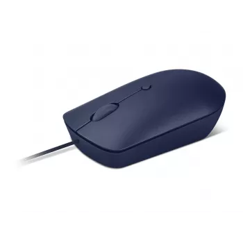 Langallinen optinen USB-C-hiiri Lenovo GY51D20878, molempikätinen, 2400 DPI, 4 painiketta, sininen