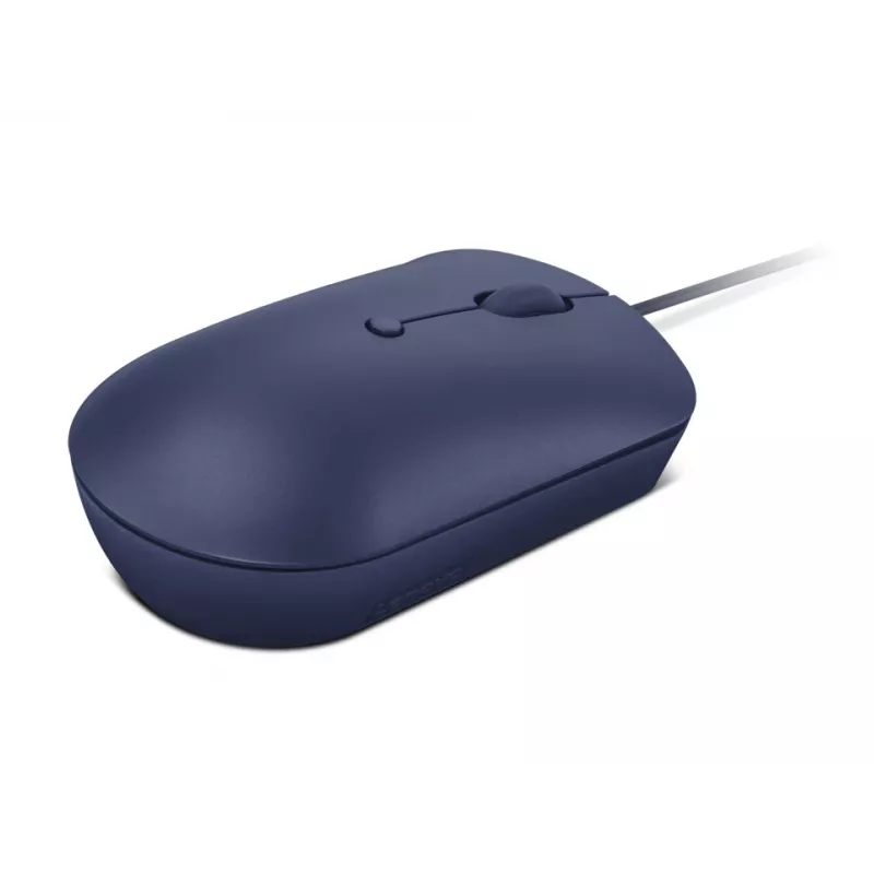 Langallinen optinen USB-C-hiiri Lenovo GY51D20878, molempikätinen, 2400 DPI, 4 painiketta, sininen