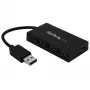 StarTech.com 4-porttinen USB 3.0 -hubi - USB Type-A -hubi, jossa 1x USB-C & 3x USB-A (SuperSpeed 5 Gbit/s) - USB-väylä- tai verkkolaitevirta - Kannettava USB 3.1/3.2 Gen 1 BC 1.2 -latausjakaja verkkolaitteella~4-porttinen USB 3.0 -hubi - USB Type-A -hubi, jossa 1x USB-C & 3x USB-A (SuperSpeed 5 Gbit/s) - USB-väylä- tai verkkolaitevirta - Kannettava USB 3.2 Gen 1 BC 1.2 -latausjakaja