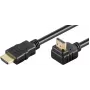 Microconnect HDM19191V2.0A90 HDMI-kaapeli 1 m HDMI Type-A (standardi) musta