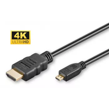 Microconnect 4K HDMI A-D -kaapeli, 2 m