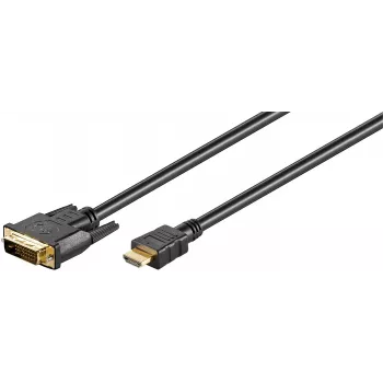 Microconnect HDM192411.8 videokaapeliadapteri 1,8 m DVI-D HDMI Type-A (standardi) musta