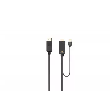 Microconnect HDMI-DP-CON2 videokaapeli-adapteri 2 m DisplayPort musta
