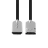Microconnect HDMISUPERSLIM1M HDMI-kaapeli 1 m HDMI Type-A (Standard) musta, metallinen