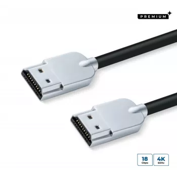Microconnect HDMISUPERSLIM2M HDMI-kaapeli 2 m HDMI Type-A (Standard) musta, metallinen