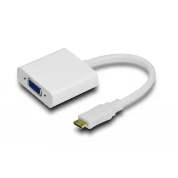 MicroConnect HDMIVGA HDMI Mini (tyyppi C) – VGA -sovitin, M-F, valkoinen