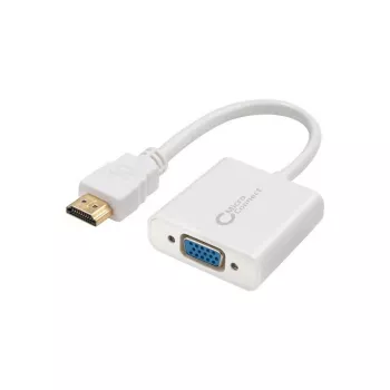 Microconnect HDMVGA1 videokaapeli-adapteri 0,15 m HDMI Type-A (Standard) VGA (D-Sub) valkoinen