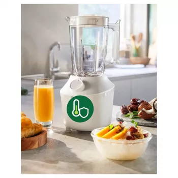Pöytäblenderi Philips HR2041/00 — 450 W, 1,9 L muovisäiliö, ruostumattomat terät, valkoinen