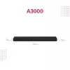 Soundbar Sony HT-A3000 musta 3.1 kanavaa 250 W