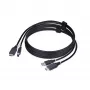 StarTech.com 1,8 m HDMI- ja USB 5 Gbit/s KVM-kaapeli, 4K 60Hz, HDMI 2.0 ja USB -yhdistelmäkaapeli KVM-kytkimille