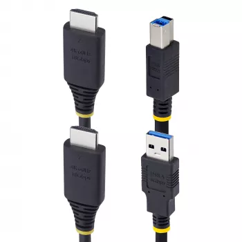 StarTech.com 1,8 m HDMI- ja USB 5 Gbit/s KVM-kaapeli, 4K 60Hz, HDMI 2.0 ja USB -yhdistelmäkaapeli KVM-kytkimille