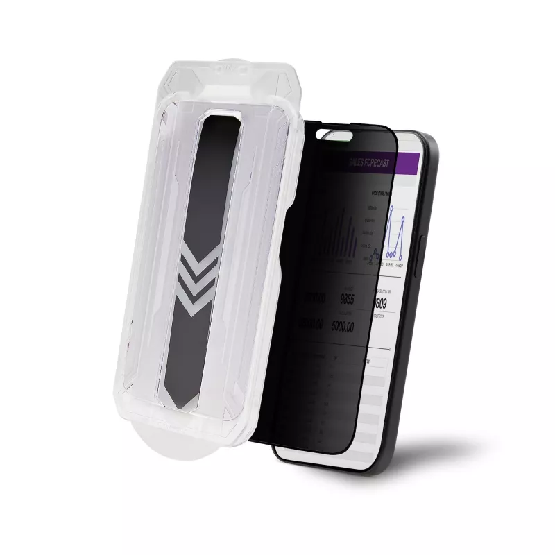 StarTech.com I15T2-PRIVACY-SCREEN tietosuojanäytönsuoja iPhone 15 Pro -puhelimelle, karkaistu lasi, 4-suuntainen, +/-30° katselukulma, musta