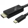 Techly sovitinkaapeli USB-C uros HDMI 2.0 4K uros 2 m musta